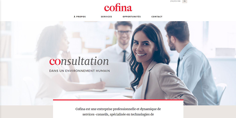 Confina website