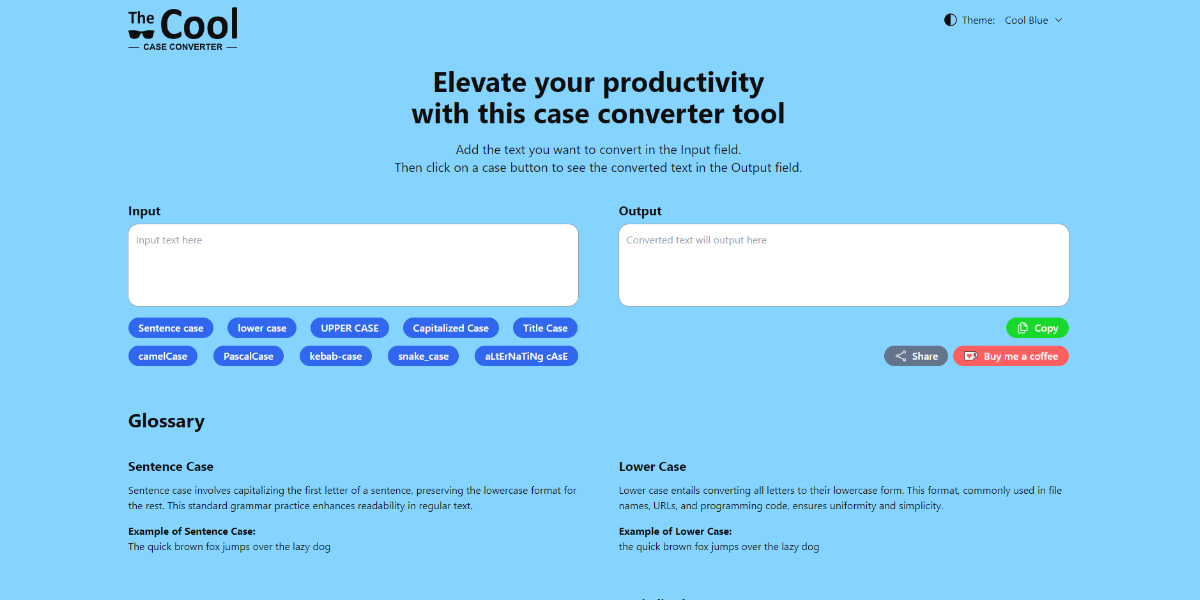 The Cool Case Converter